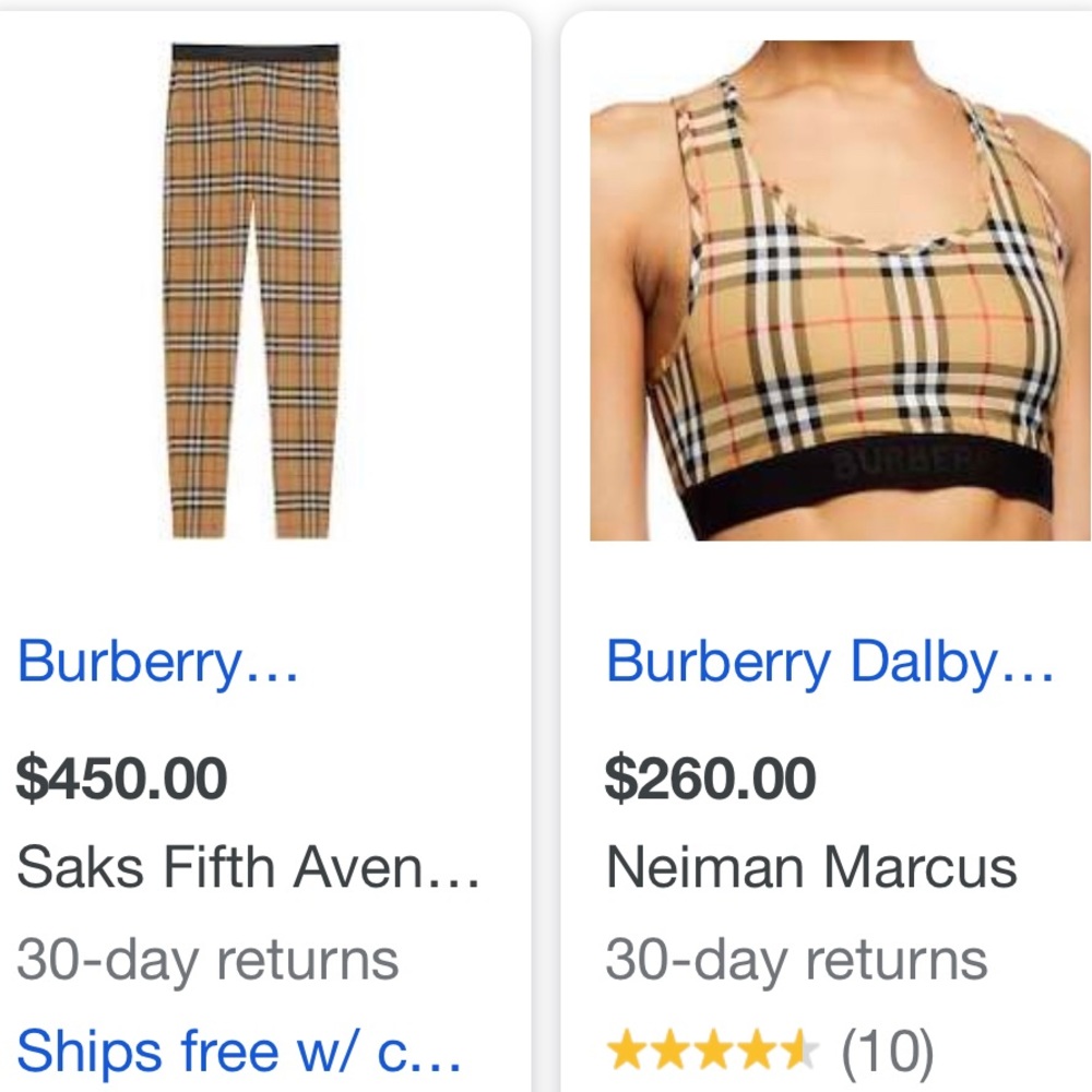 Authentic Burberry sport set